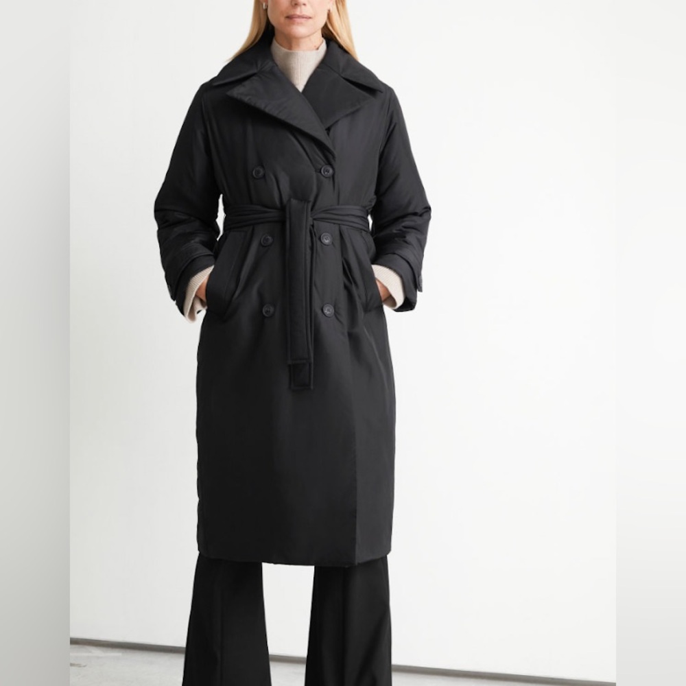 & Other Stories Padded Trench Coat